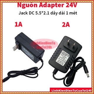 Nguồn Adapter 5V, 9V, 12V, 24V, 1A 2A, 6A - Nguồn DC, Bộ Đổi Nguồn AC-DC - Đầu Jack 5.5x2.1mm, Dây dài 1 mét (KHO SỈ)