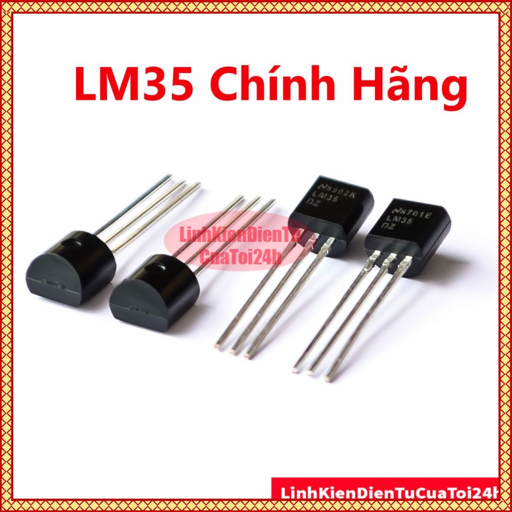 [RẺ VÔ ĐỊCH] Cảm Biến Nhiệt Độ LM35 Chính Hãng TO-92 - Khoảng Đo -55 đến 150 độ