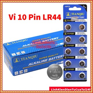 [RẺ VÔ ĐỊCH] Giá sỉ vỉ 10 viên pin cúc áo 1.5V LR44 AG13 CX44 SR44 357A A76 Alkaline