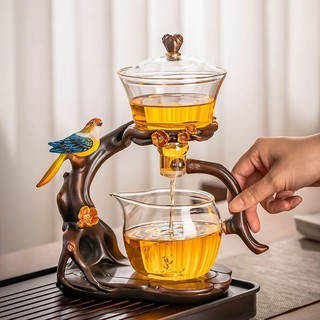  Bộ trà tự động bằng kính cho sử dụng tại nhà bộ dụng cụ pha trà tiện lợi hoàn chỉnh ấm trà và cốc từ tính cao cấp cho  