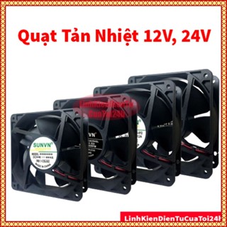 [Chính Hãng] Quạt Tản Nhiệt 12V DC 5x5, 9x9, 12x12CM, Quạt làm mát 12V đủ loại, lưới bảo vệ quạt đầu dây có jack