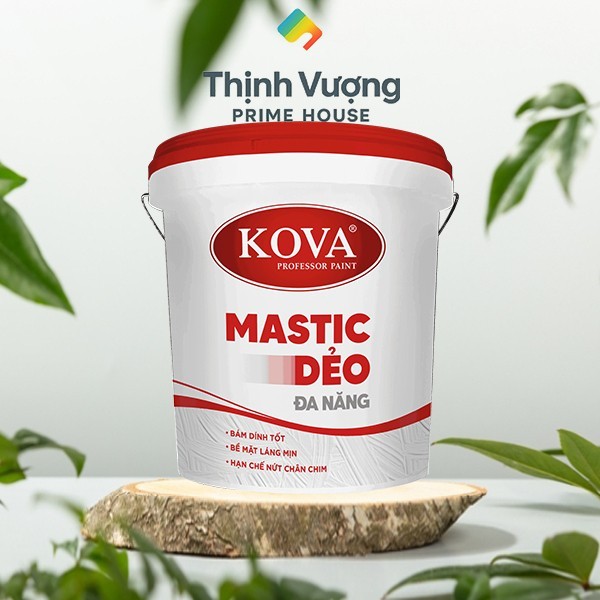 Mastic dẻo ngoại thất KOVA. Chịu sự thay đổi của thời tiết tốt, chịu tia cực tím.