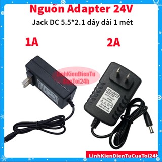 Nguồn Adapter 5V, 9V, 12V, 24V, 1A 2A, 6A - Nguồn DC, Bộ Đổi Nguồn AC-DC - Đầu Jack 5.5x2.1mm, Dây dài 1 mét