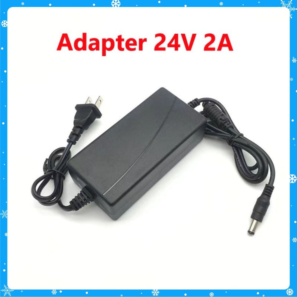 [SALE GIÁ GỐC] Nguồn Adapter 24V 1A/2A Đầu Jack DC 5.5*2.1mm dây dài 1 mét