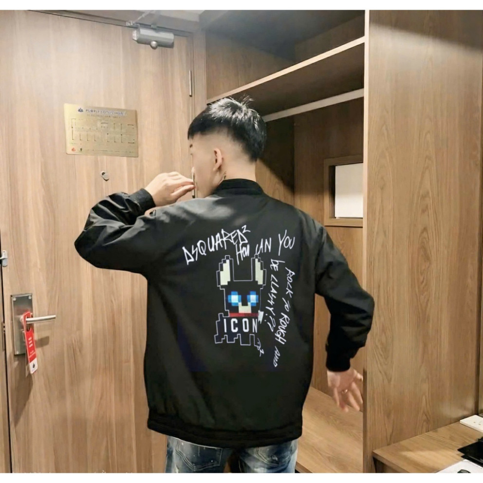 Áo Khoác Gió Dsquared2 Chó Cún 013 Cao Cấp Cho Nam Nữ, Giá Tốt, Đầy Đủ Size, Tem Mác Chính Hãng