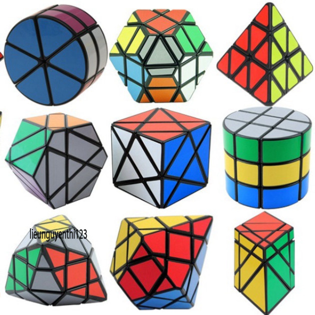 Bộ Rubik Carbon MoYu Meilong 2x2, 3x3, 4x4, 5x5 và các loại Hình Tam Giác, Skewb, Square-1 SQ-1, Meg