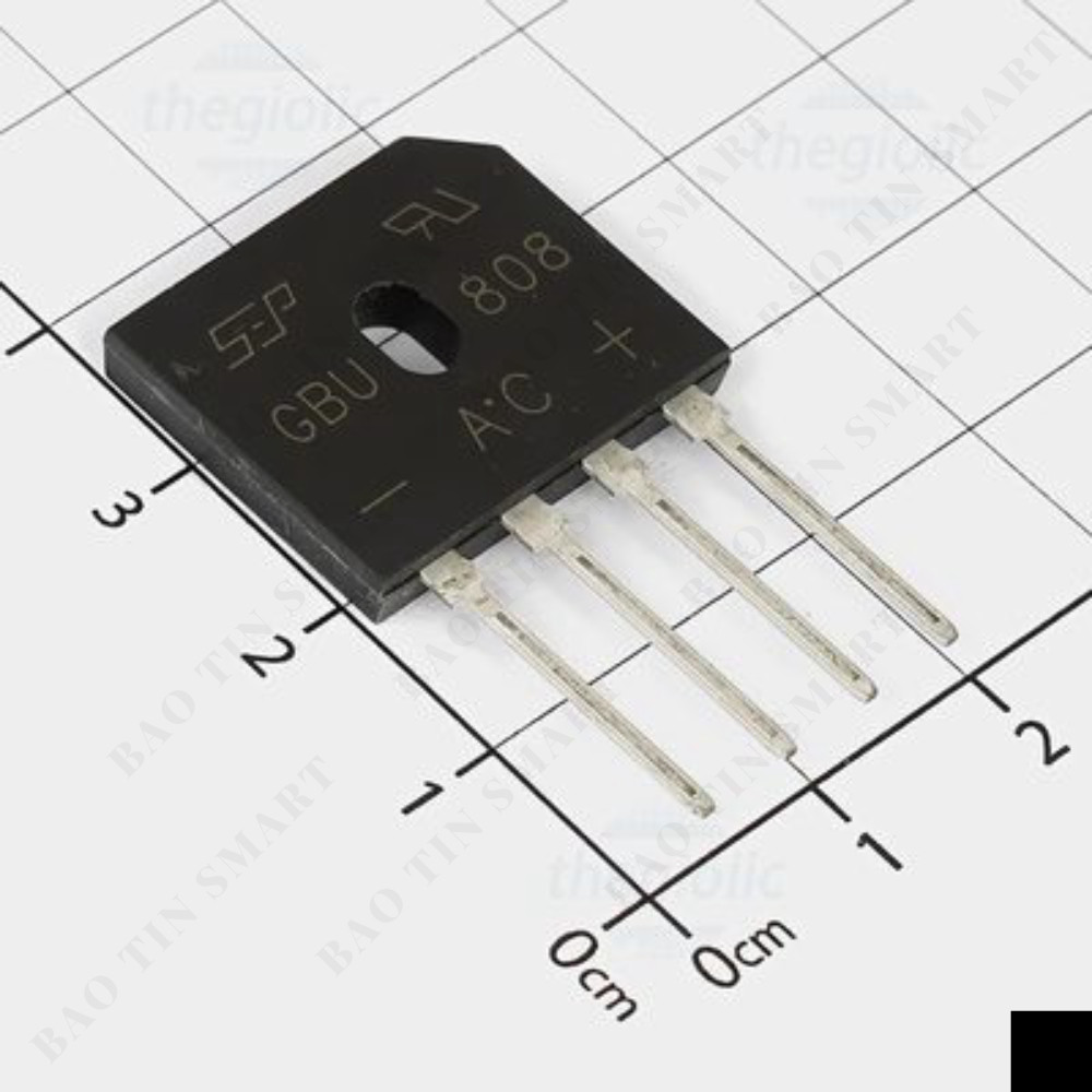 [5 Cái]- GBU808 Diode Cầu Chỉnh Lưu 800V 8A Linh Kiện Smart