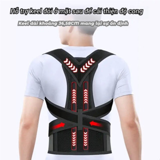  Đai Chống Gù Lưng Nam Nữ Cao Cấp Kéo Thẳng Cột Sống Mở Vai Hỗ Trợ Nâng Ngực Định Hình Vóc Dáng Thon Gọn 