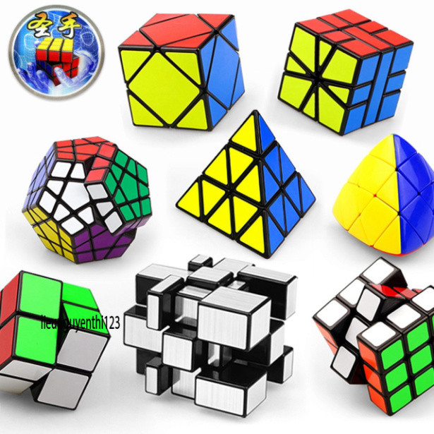 ```(hàng mới) Bộ Rubik 2x2, 3x3, 4x4, 5x5, Megaminx, Pyraminx Chất Lượng Cao```