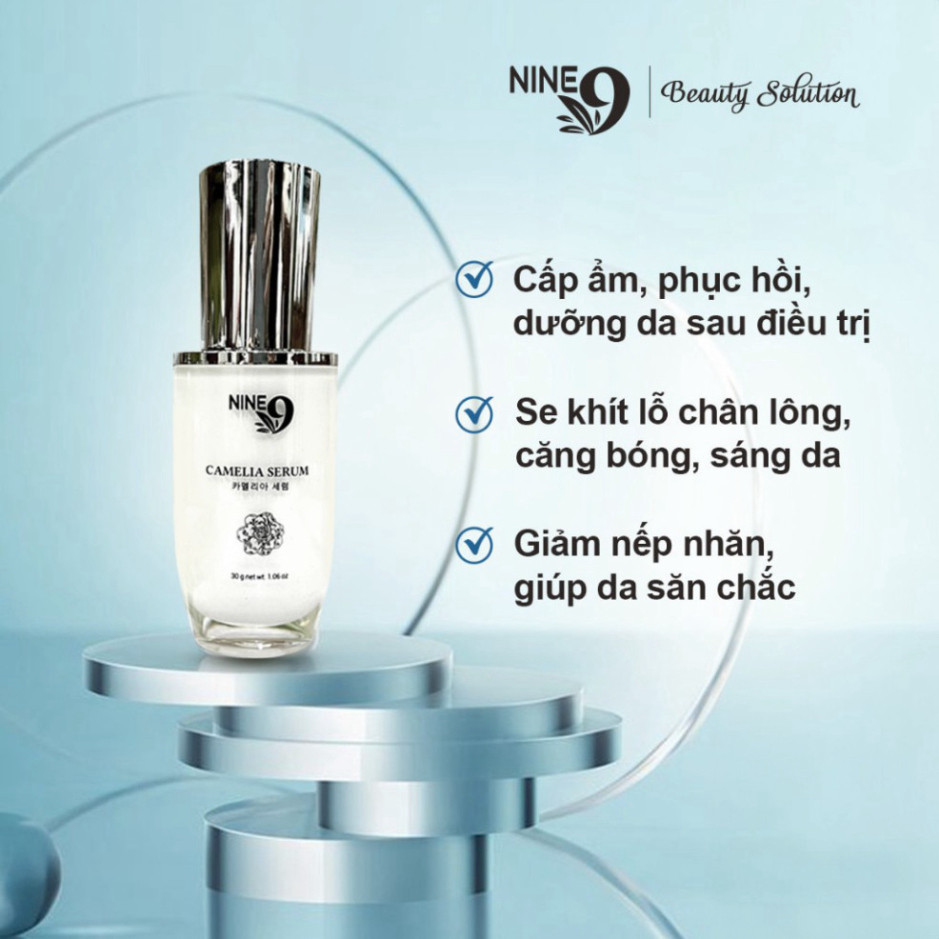 (MUA 1 TẶNG 1 NƯỚC HOA)Serum hoa trà Nine 9 30ml cấp ẩm phục hồi dưỡng ẩm làm mịn da chống lão hóa c
