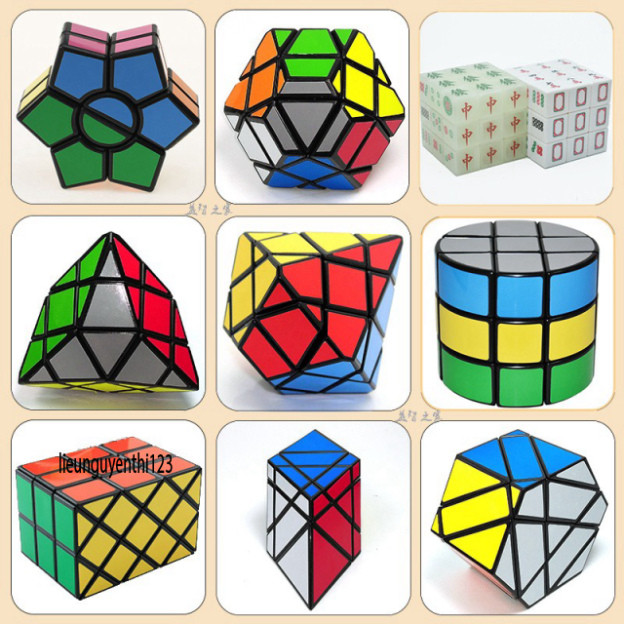 Bộ Sưu Tập Khối Rubik Carbon MoYu Meilong 2x2, 3x3, 4x4, 5x5, Tam Giác, Skewb, Square-1, Megaminx và