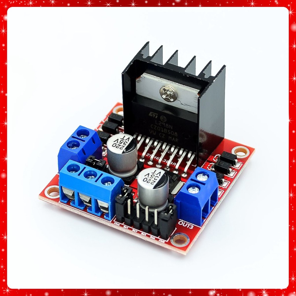 Module L298 L298N Điều Khiển Động Cơ DC Mạch Cầu H