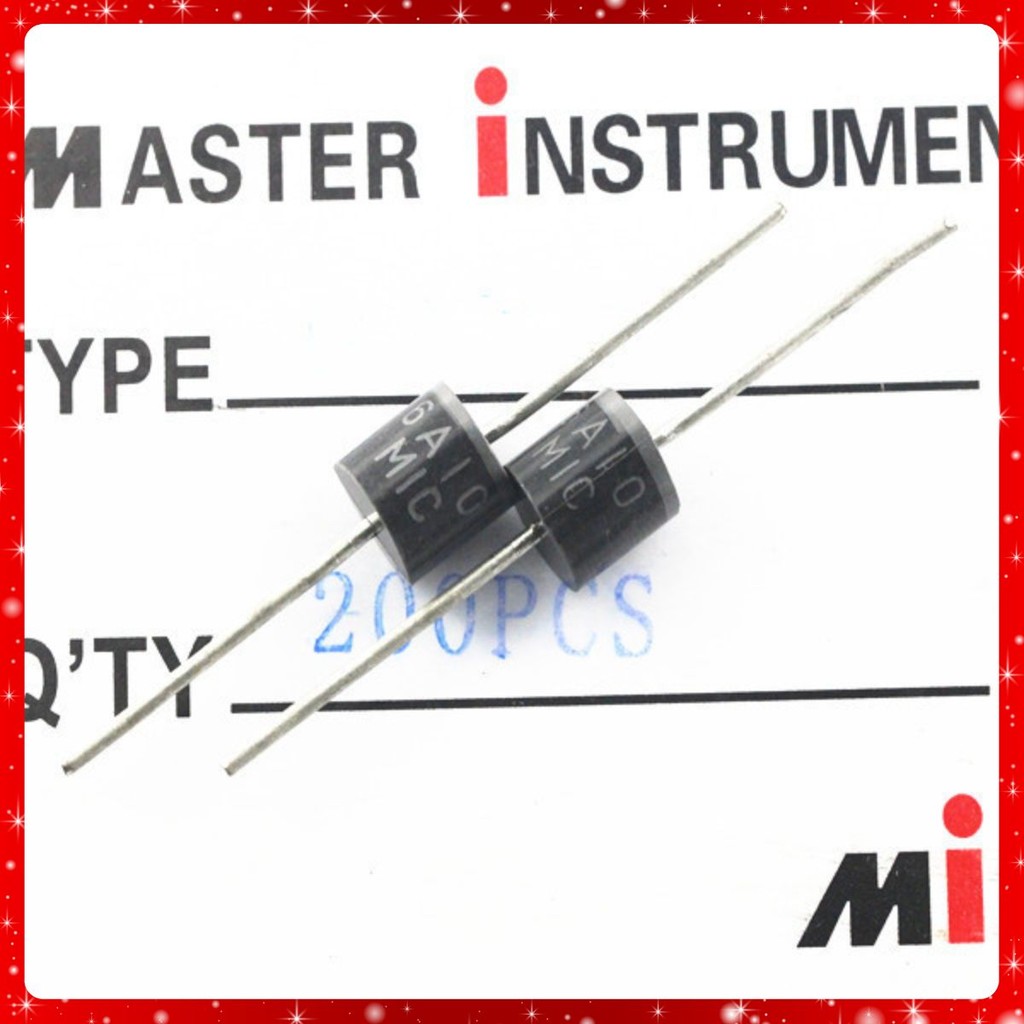 Diode 6A 1000V 6A10 chỉnh lưu chân cắm