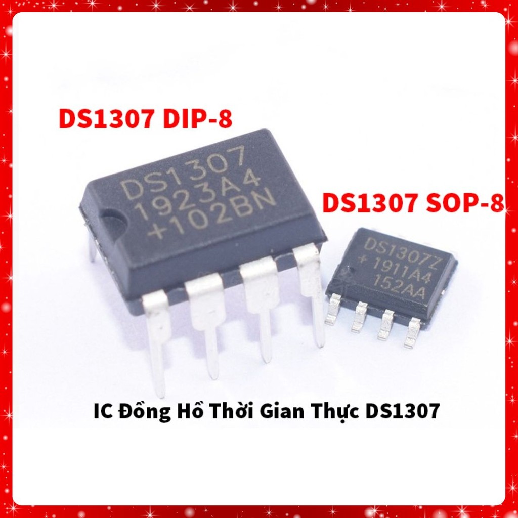 IC Đồng Hồ Thời Gian Thực DS1307 DIP-8 / SOP-8 - Đếm Thời Gian