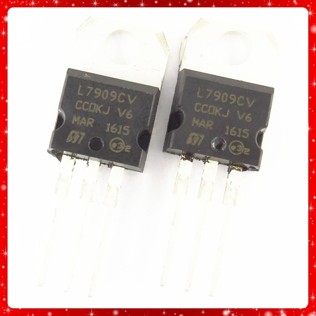 COMBO 3 CON IC Ổn Áp Nguồn Âm 9V 7909 L7909 L7909CV LM7909 7909CV 1.5A TO-220 Chân Cắm