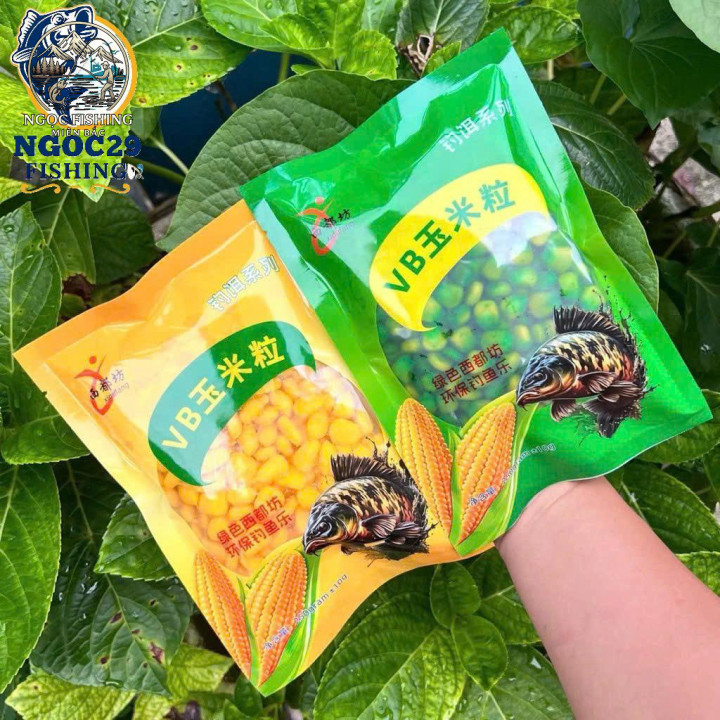 Hạt Ngô VB Ngâm Móc Lưỡi Câu Cá, Ngô Ngâm Sẵn Câu Cá, Ngô Ngâm Câu Chép, Trắm Cỏ | Ngọc Fishing Miền