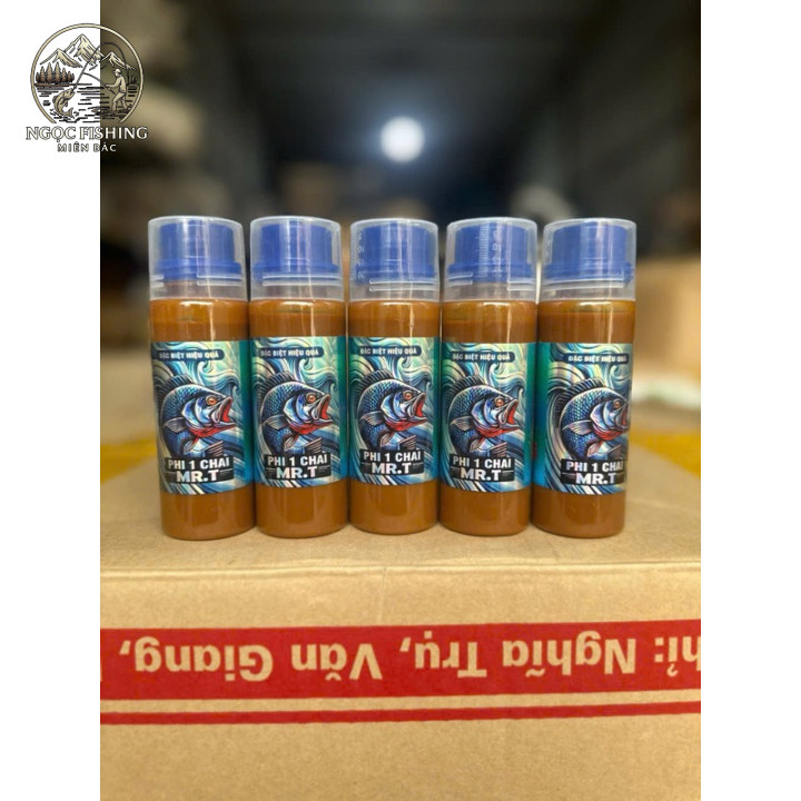 { Mr.T} Phi 1 chai - mồi câu cá rô phi siêu nhạy - chai chiết từ combo rô phi Mrt - mồi câu cá chuyê