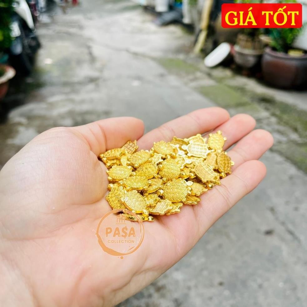 [RƯỚC LỘC] 10 Con Rùa Tiền Vàng Phong Thủy, Rùa Vàng Mini Trang Trí