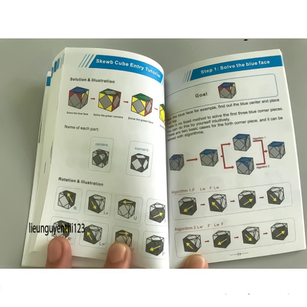 Hướng dẫn giải Rubik 2x2, 3x3, 4x4, 5x5, 6x6, Megaminx, Pyraminx và nhiều loại Rubik khác.