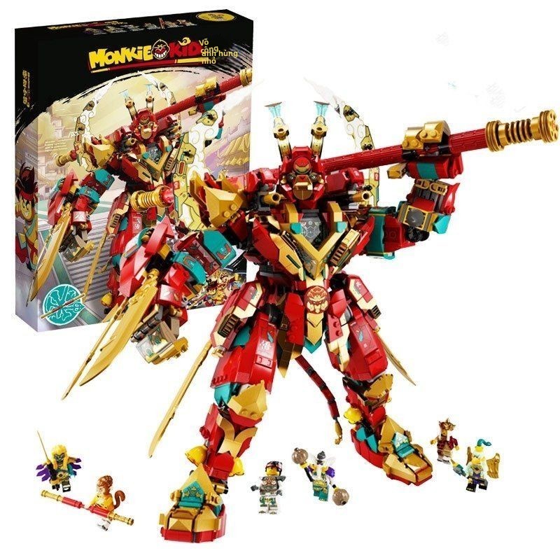 86 【Thiết kế Mecha thời trang】Tương thích với LEGO Monkey King Ultimate Transforming Mecha Mô hình k
