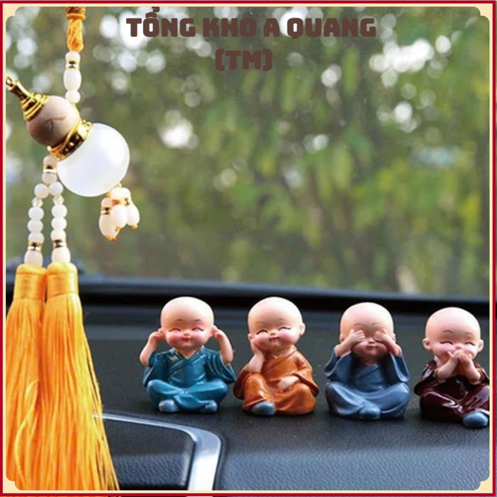 BỘ TƯỢNG 4 CHÚ TIỂU MANG LẠI MAY MẮN - Tượng Chú Tiểu Hòa Thượng Phong Thủy,Set Tượng Phật Chú Tiểu 