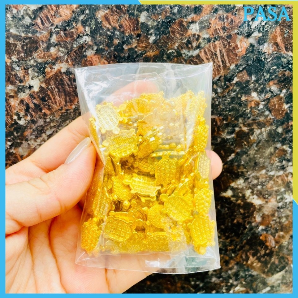 10 Con Rùa Tiền Vàng Phong Thủy, Rùa Vàng Mini Trang Trí [may mắn]