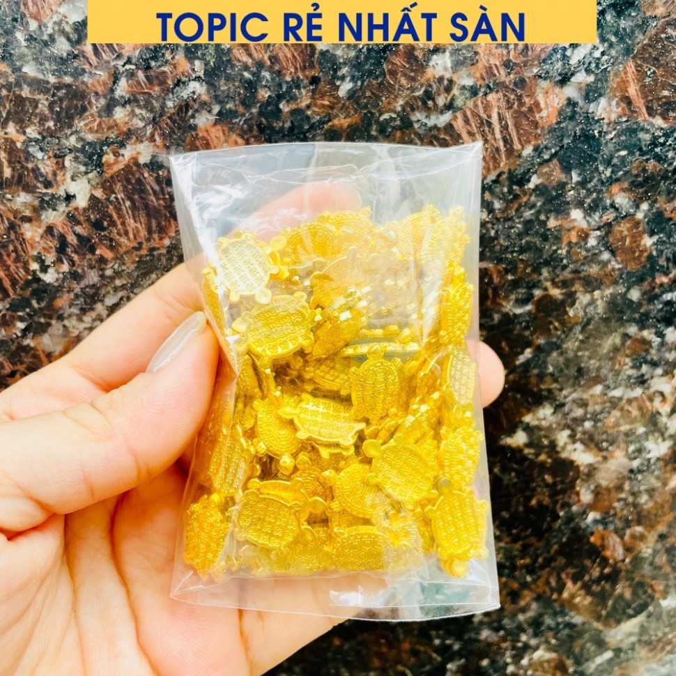 [BÁN CHẠY] 10 Con Rùa Tiền Vàng Phong Thủy, Rùa Vàng Mini Trang Trí