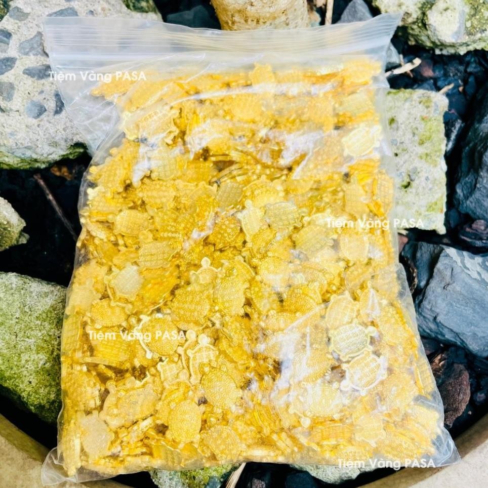 [ lộc ] 10 Con Rùa Tiền Vàng Phong Thủy, Rùa Vàng Mini Trang Trí