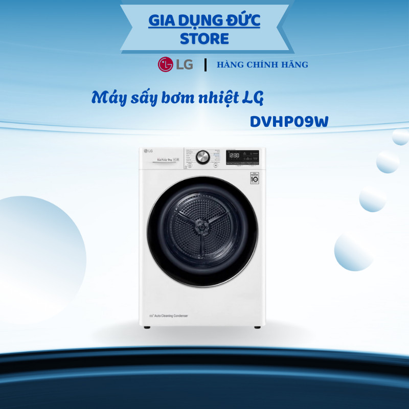 Máy sấy LG DUAL Inverter Heat Pump™ 9kg màu trắng DVHP09W - HP