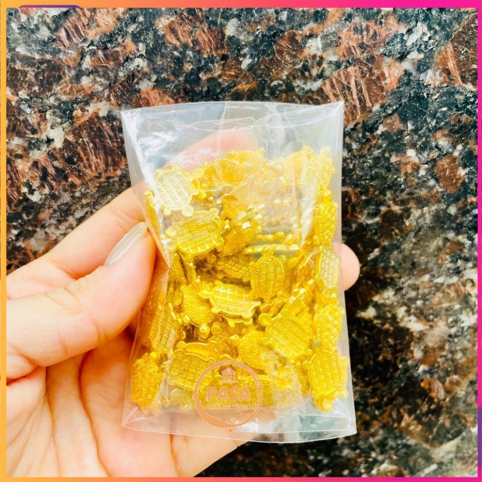 10 Con Rùa Tiền Vàng Phong Thủy, Rùa Vàng Mini Trang Trí <GIÁ SỈ>
