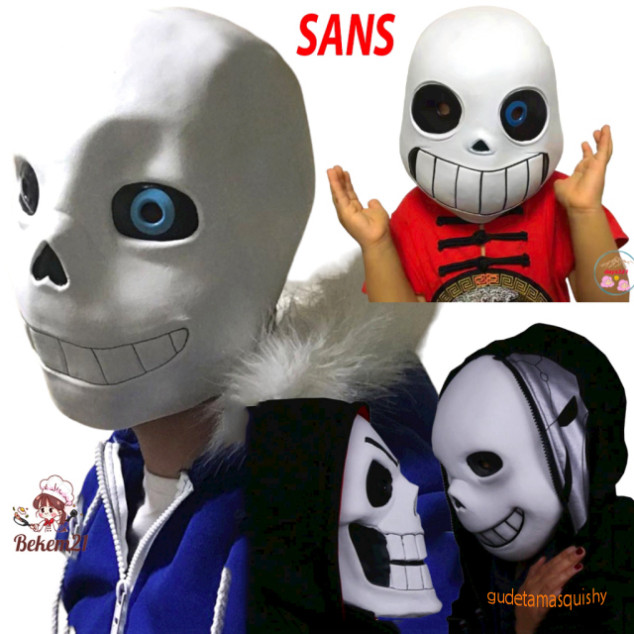 Mặt Nạ Hóa Trang Nhân Vật Papyrus Game Legend Of The Sans - Mặt Nạ Halloween Cosplay Đầu Trùm Sans
