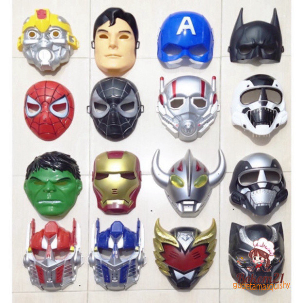 Mặt Nạ Hóa Trang Nhân Vật Hoạt Hình Cho Trẻ Em - Siêu Anh Hùng Người Nhện, Người Dơi, Batman, Hulk (