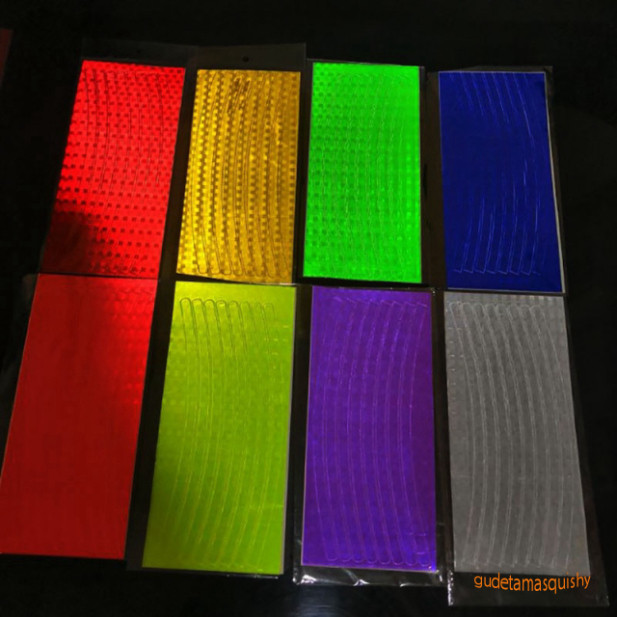 Tem dán phản quang cho vành xe máy - bộ tem trang trí cho xe máy, xe đạp điện và xe đạp (giá cho 1 b