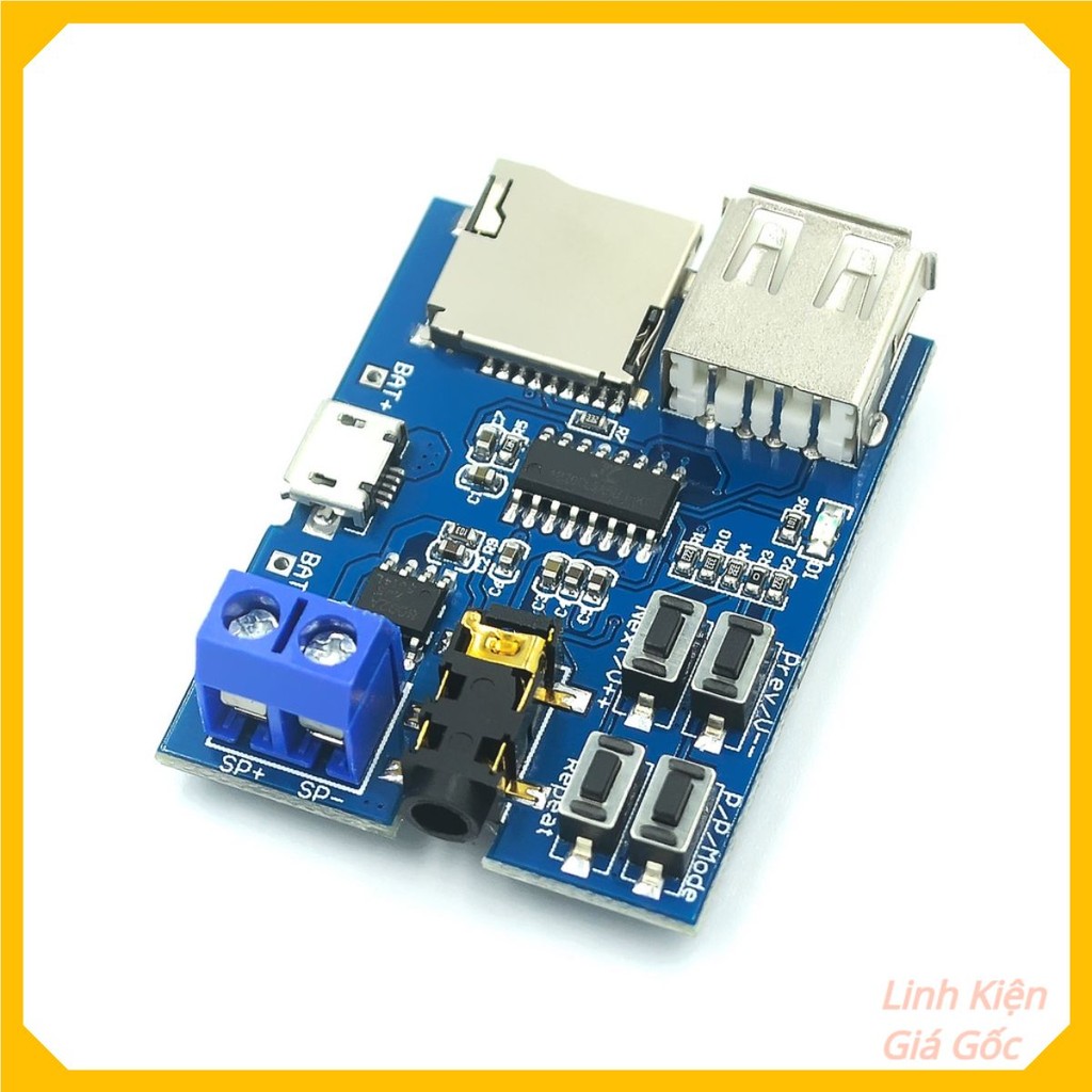 Module Giải Mã MP3+TF GM4563, mạch giải mã âm thanh mp3 mini