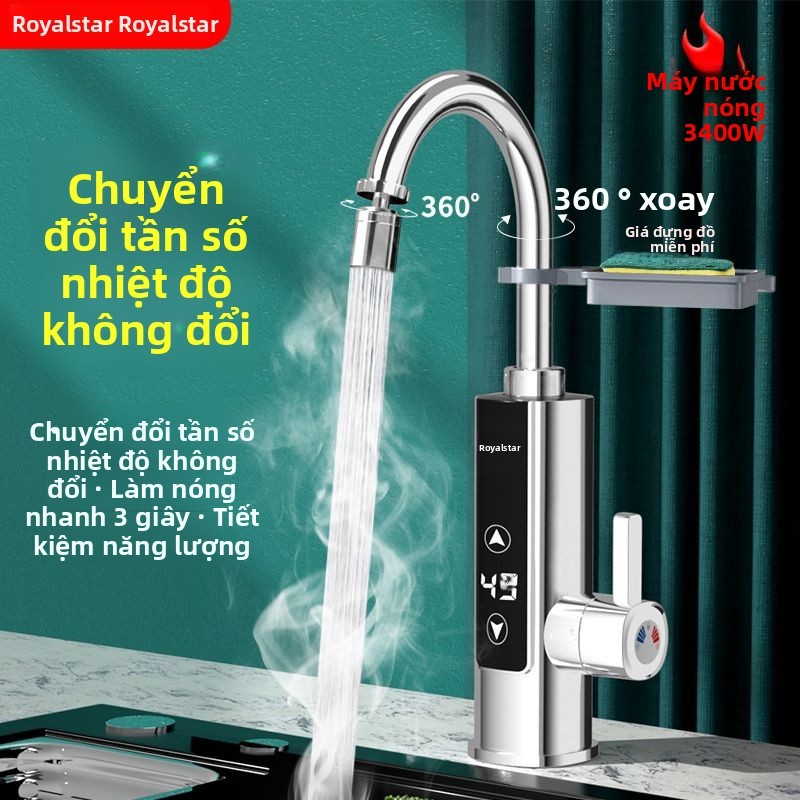 Vòi nước nóng điện Royalstar, làm nóng tức thì cho nhà bếp và phòng tắm, sử dụng kép nóng lạnh, máy nước nóng điện tức t