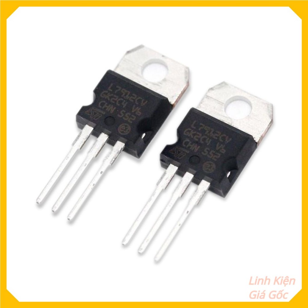 COMBO 3 CON IC Ổn Áp Nguồn Âm 12V 7912 L7912 L7912CV LM7912 7912CV 1.5A TO-220 Chân Cắm