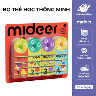 Bộ thẻ học thông minh flashcard Mideer Match & Connect Play book giáo dục sớm cho bé