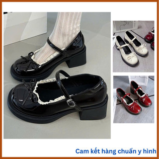  Giày nữ giày lolita đế cao 5p thời trang phong cách Hàn Quốc Hót Hít 372 
