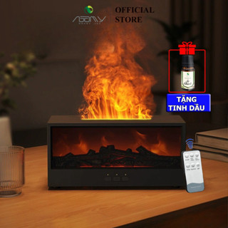  Máy Xông Tinh Dầu Phun Sương Tạo Ẩm Lò Sưởi HY05 Nga My Dung Tích 280ML Chế Độ Hẹn Giờ Đèn Led 7 Màu - nga my jsc 