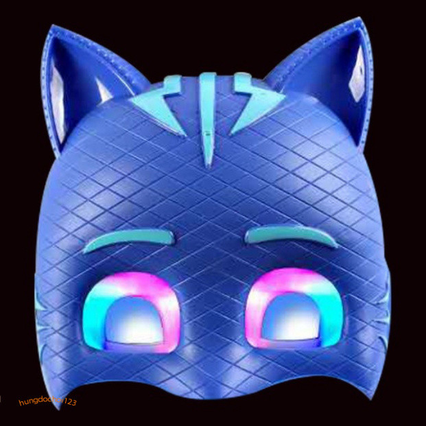 Mặt nạ siêu nhân PJ MASK XANH phát sáng LED - Đồ chơi hóa trang Trung thu, Halloween cho lễ hội sôi 
