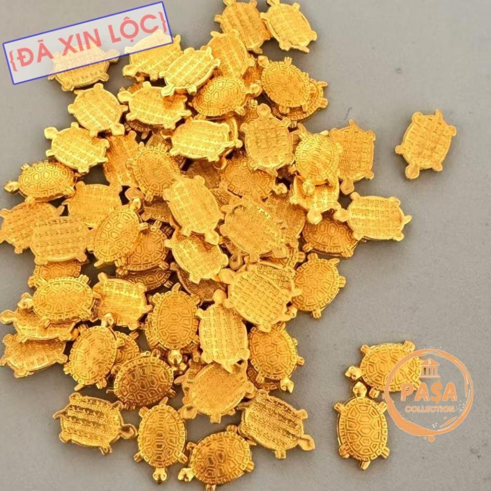 [HOT] 10 Con Rùa Tiền Vàng Phong Thủy, Rùa Vàng Mini Trang Trí