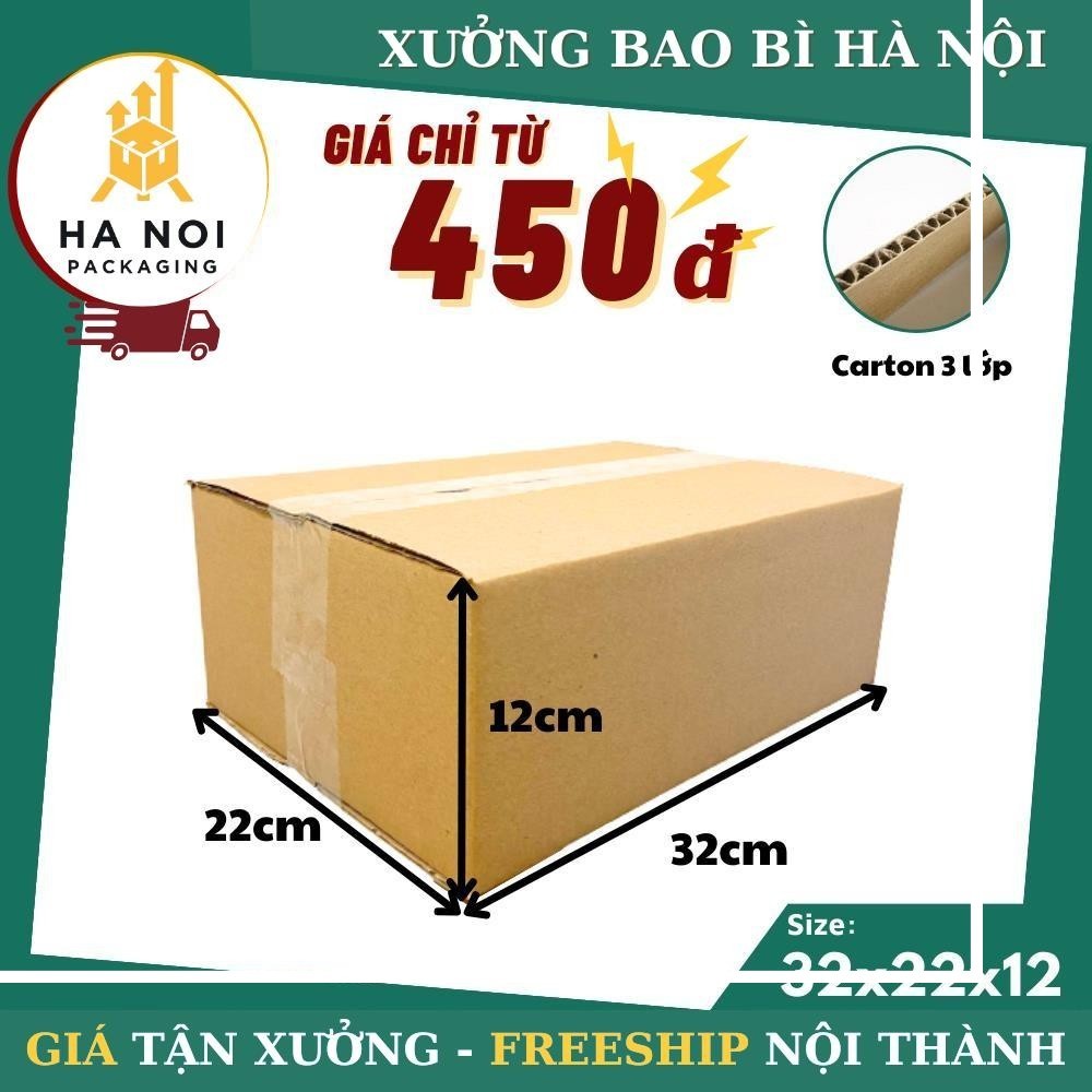 32x22x12 Combo 20 Hộp Thùng Carton Hộp Carton Đóng Hàng Giá Gốc Tận xưởng
