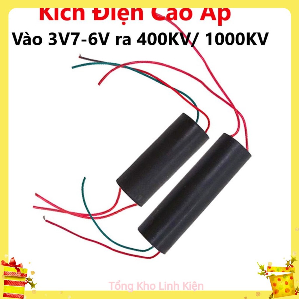 Kích Điện Cao Áp, Vào 3V7-6V ra 400KV 1000KV (Máy đánh lửa, dùi cui) - Module tăng áp