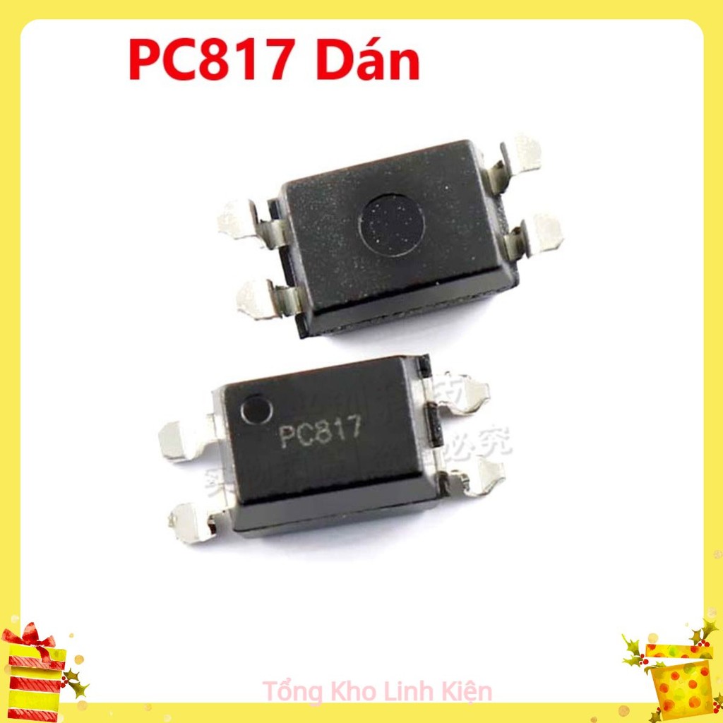 Opto PC817 chân dán SOP 8, SMD - IC Cách Ly Quang