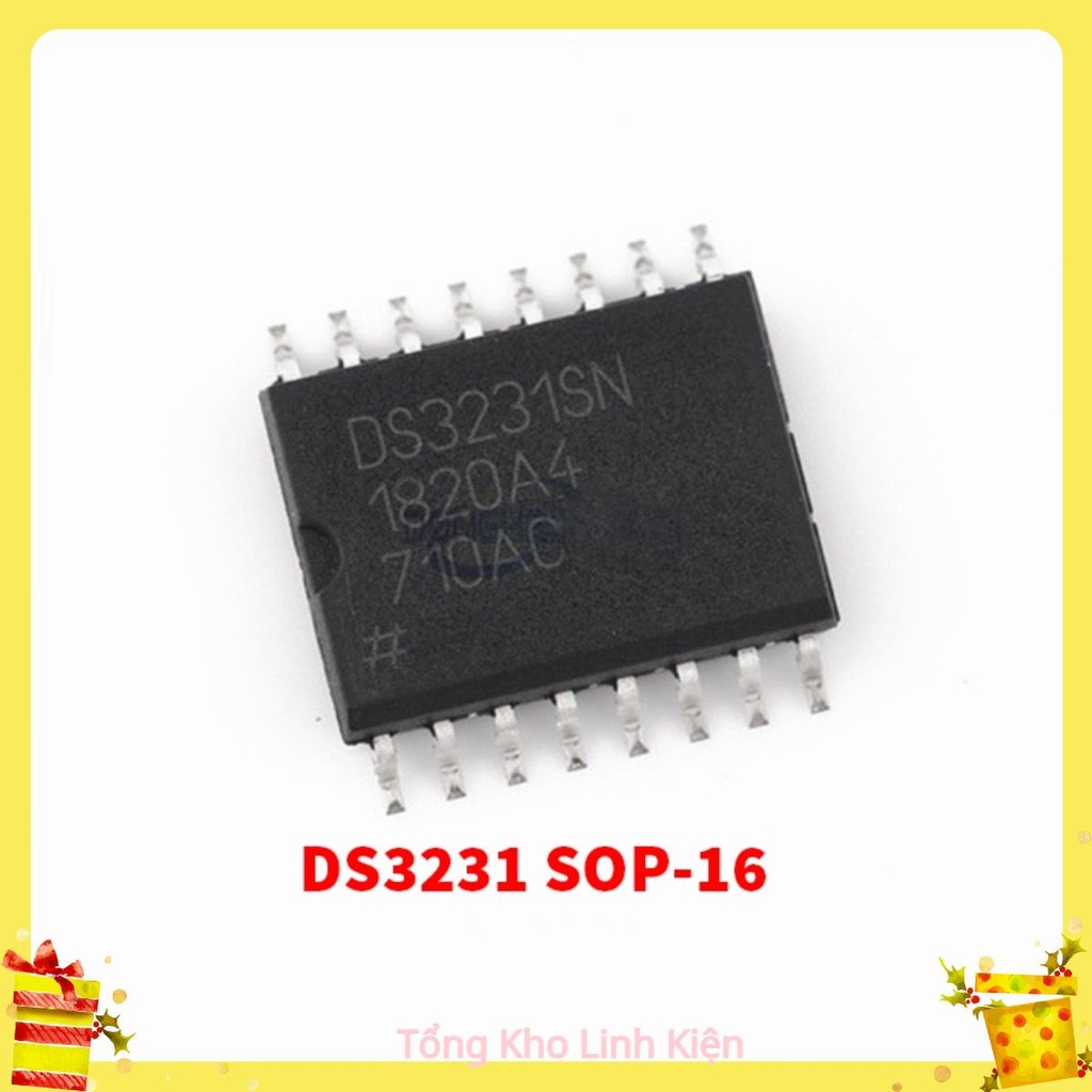 Giá Sỉ IC Đồng Hồ Thời Gian Thực DS3231 SOP-16 Chân Dán SMD - Đếm Thời Gian