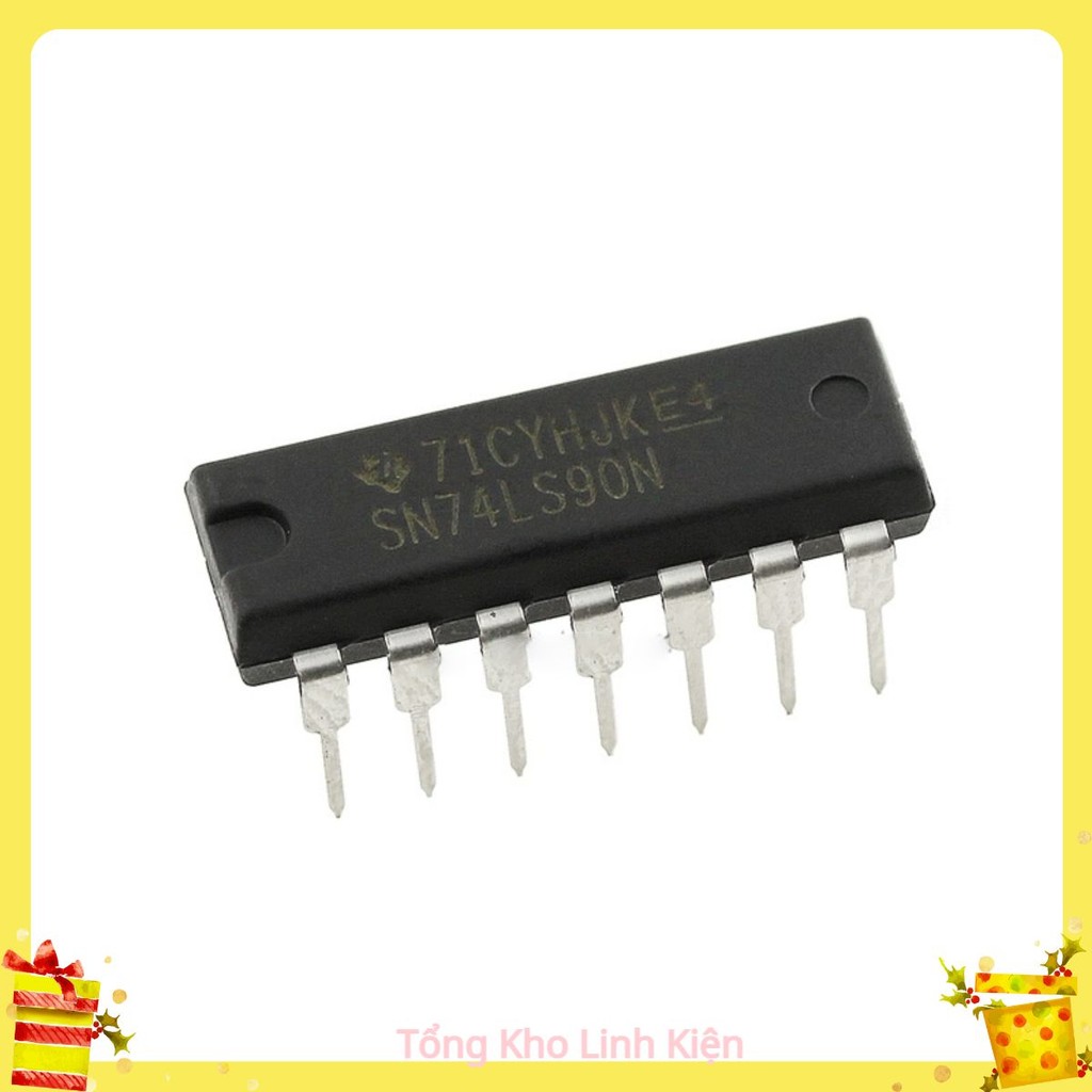 Giá Sỉ IC Đếm Thập Phân 74LS90 DIP14 - SN74LS90 SN74LS90N