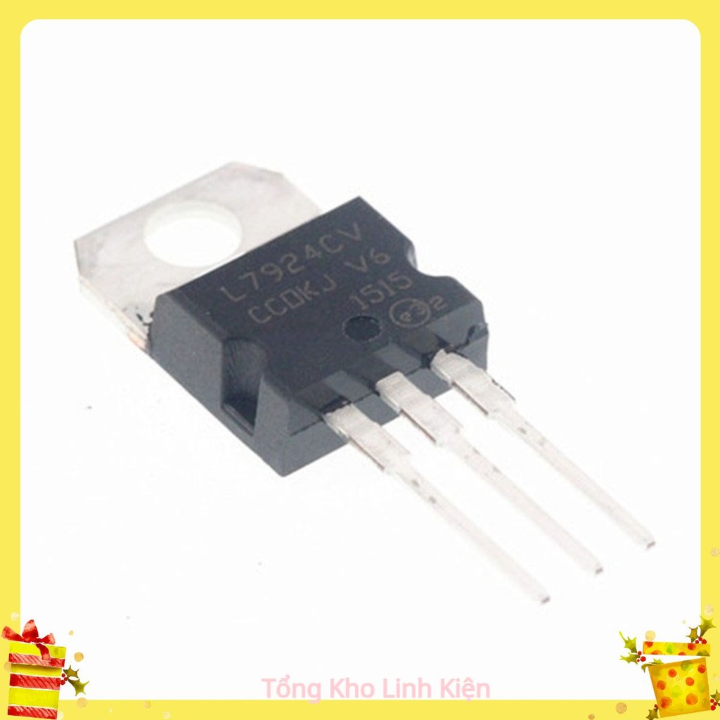 Giá Sỉ COMBO 3 CON IC Ổn Áp Nguồn 24V 7924 L7924 L7924CV LM7924 7924CV 1.5A TO-200 Chân Cắm