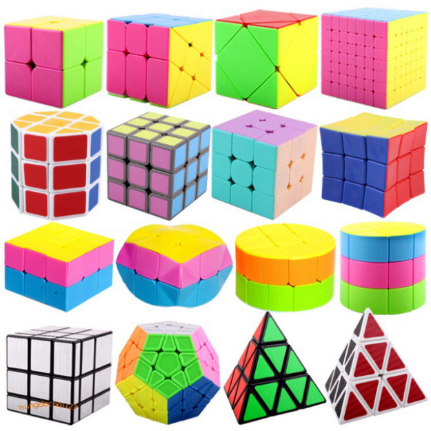 "Bộ Rubik Biến Thể Qiyi đầy đủ: 2x2, 3x3, 4x4, 5x5, Megaminx, Pyraminx, Skewb, Mirror, Square-1, Mas