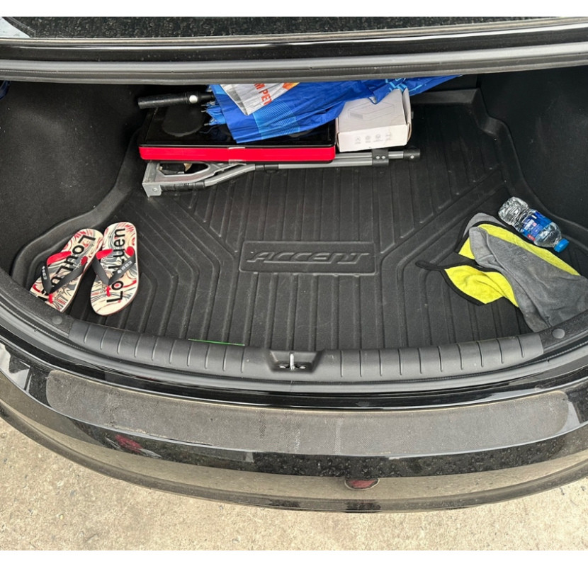 Lót cốp nhựa Hyundai Accent 2024, Accent 2018 đến 2024 vừa form, dễ vệ sinh lau rửa,không mùi