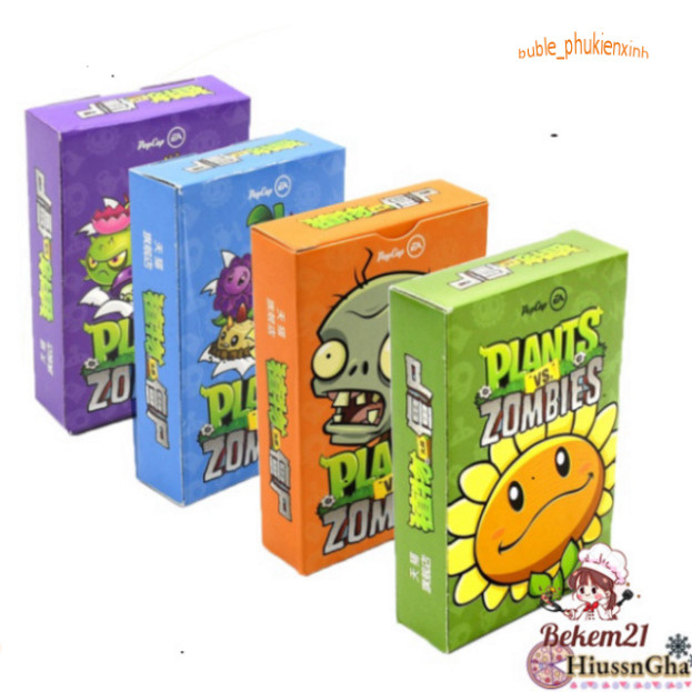 ```Bộ Sưu Tập Thẻ Bài Trò Chơi Peripheral Zombies Vui Nhộn Độc Đáo - 5i Plants Vs.```
